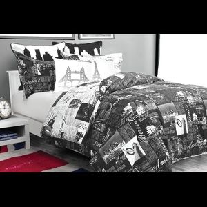 Bedlam Twin size duvet cover & pillow sham